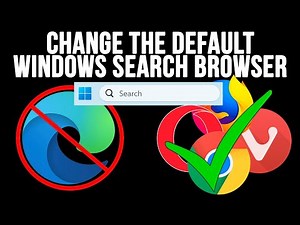 How to Change the Default Browser for Windows Taskbar Searches