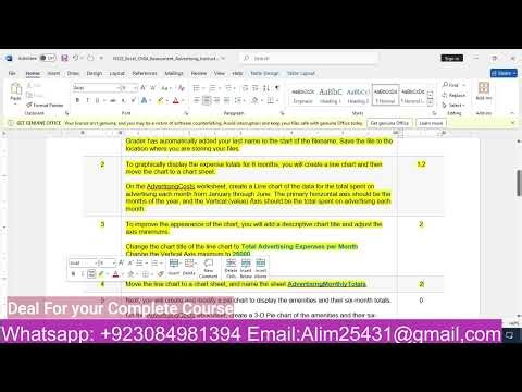 YO22_Excel_Ch04_Assessment_Advertising | YO22 Excel Ch04 Assessment Advertising |Assessment