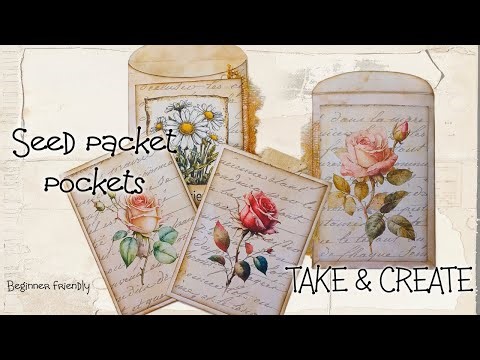 TAKE AND CREATE Seed packets and journal cards