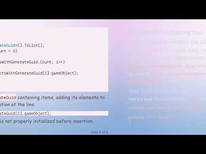 Solving the null Reference Issue When Adding GameObjects to a List in Unity