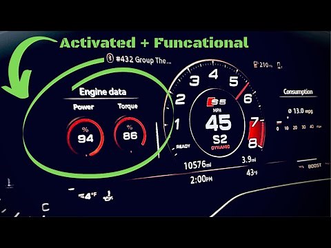 Audi S4/S5 B9 | Engine Data: Power + Torque Gauge | G-Meter | OBDeleven OBD11