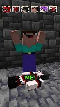 HIDE AND SEEK! WHO CAN SURVIVE THE VAMPIRE TWINS IN MINECRAFT? #shorts 🦫🟢