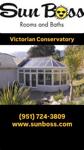 A Victorian conservatory is more than an addition, it’s a statement of timeless beauty built for everyday living. ✨🏡 For this Fallbrook home, Donald and Mary dreamed of a space that embraced the area’s legendary skies and hillside views. With the help of Sun Boss, that vision became a System 8 Victorian Conservatory designed to look like it was always part of the original home, elegant, bright, and perfectly matched to the architecture. The finished sunroom blends classic Victorian charm with m