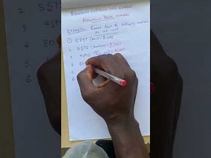 ROUNDING DOWN NUMBERS |•MATHS BRAINX TV•|