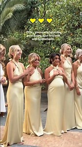 💛Emotional first look with bridesmaids #bridesmaid #wedding