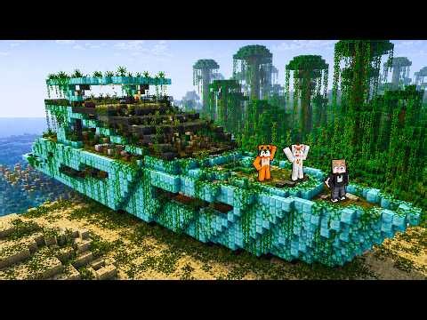 KITA MENEMUKAN KAPAL MEWAH TERBENGKALAI DI MINECRAFT!!