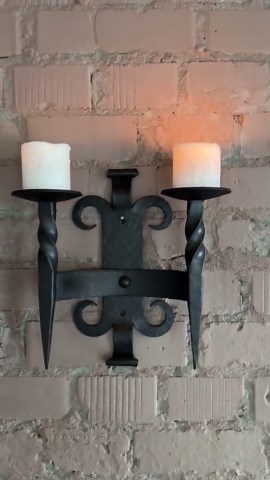 Mid Century. Heavy Vintage French Wall Candle Holder. Wall Sconces. Artisan Made Wall Lights. Gothic Style. Rustic Sconces. Farmhouse Light - Etsy