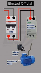 27K views · 339 reactions | Single Phase Motor Modular Contactor Connection #ElectedOfficial #smartcontrol #electricity #electricitychallenge #electronicsengineering #electricalengineering #electricalwork #electricalservices #electrical #electrician #electricianlife #electricidad #ElectricalSafety #electricalcontractor #electrical | 퐄퐥퐞퐜퐭퐞퐝 퐎퐟퐟퐢퐜퐢퐚퐥 | Facebook