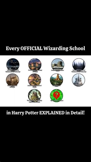 157K views · 3.2K reactions | Every OFFICIAL Wizarding School in...