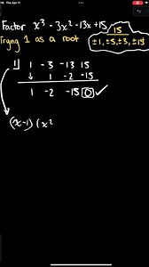 Factoring cubic cubic polynomials #math #eigenvaluesandeigenvectors #polynomials