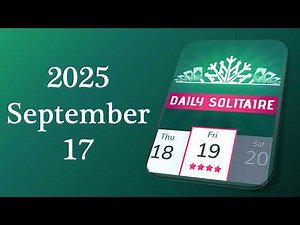 Daily Challenge Solitaire Solution September 17 2025