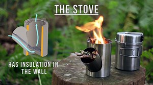 The Kombuis is a Compact All-in-one Camping Cooking Set
