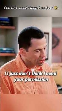 Charlie had principles… until Melissa showed up 😂 #TwoAndAHalfMen #charlie #comedy