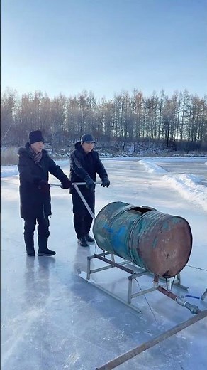 Forming a Natural Outdoor Ice Rink Using Homemade Tools