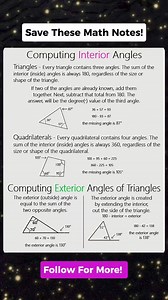 426K views · 2.8K reactions | Computing Interior Angels Math Notes! Don't forget to follow for more. Thank you po. #mathnotes #mathematics #mathtricks #MathTricksTutorial #maths #mathtrick #mathtutorial #basicmath #basicmathreview #viral #trending #educational #mathshortcut #mathhacks #tutorial #lovemath #mathematicstutorial #mathreview #reels #reelsvideo #reelsviral #reelsfb #fyp #FORYOU | Math Tricks Tutorial | Facebook