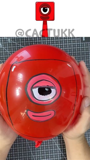 I made Sprunki OC One (from Numberblocks) Out of Balloon​⁠​⁠ #sprunki #sprunkioc #diyballoon