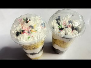 How To Make Cake Parfait / Cake Inside Cup