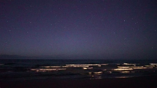 Camera is facing north over Lake Superior from Marquette, Michigan - going live tonight with one of the last clear evenings (for a few hours anyway) for probably a long time... might catch a little auroral glow - Winter (and perpetual lake effect snow) starts mid week next week | Lake Superior Photo