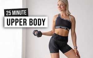 【growingannanas】25分钟上肢力量(胸肩背手臂)｜哑铃负重力量训练 ➕ 腹部核心｜无重复动作 (btw新款GYMSHARK好看的）