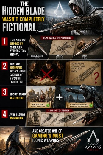 The Truth About Assassin's Creed's Hidden Blade 🔥