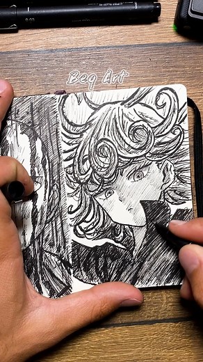 37K views · 2K reactions | Sketchbook Drawing #42 ✍ Tatsumaki  next Anime will be Death Note, who should I draw? #art #artist #sketchbook #saitama #onepunchman #tatsumaki #genos #explore #draw #fypシ゚ | Beq Art | Facebook