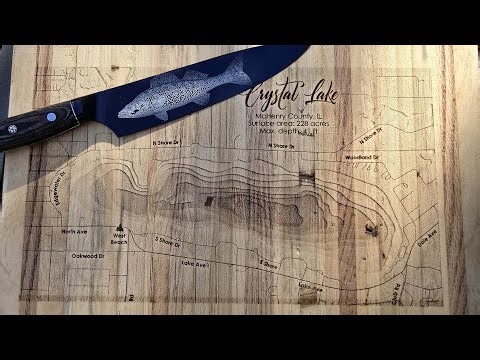 Laser Engraving Cutting Boards And Knives With Creality Falcon A1 #laser #creality #fishing