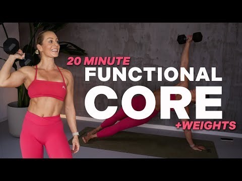 20 MIN FUNCTIONAL CORE WORKOUT | + Weights | Abs | Core Strength | W. Modifications | On Floor