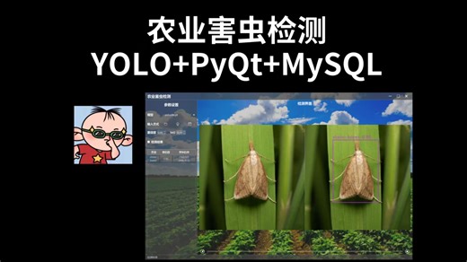 农业害虫检测，YOLOv5/v8/11/12 PyQt MySQL