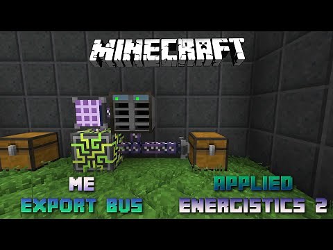 ME Export Bus 📀 Minecraft Applied Energistics Tutorial 📀 English 📀 #Minecraft