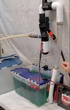 Blackwater Bazooka Pump liquid transfer demo.