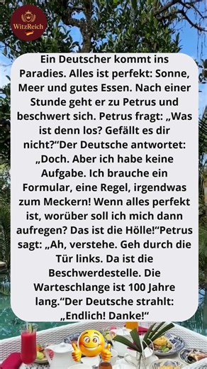 Ein Deutscher im Himmel 🤣📋