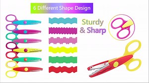 Watch UCEC Craft Scissors Decorative Edge 6PCS on Amazon Live