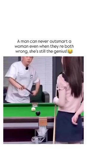 2026newtrend on Instagram: "- The post features a 22-second comedic skit of a woman distracting a man during a pool game by bending over provocatively, aligning with the caption’s theme of women outsmarting men in arguments through clever tactics. - ⁠- ⁠- Posted on November 24, 2025, by @amilleraz0, a self-described conservative mom and Trump supporter, it amassed over 2.8 million views and 9,000 likes within 24 hours, highlighting viral appeal of lighthearted gender stereotypes. - ⁠- ⁠- Replies