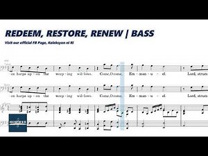 Redeem, Restore, Renew | Bass | Vocal Guide by Bro. Kent Babia