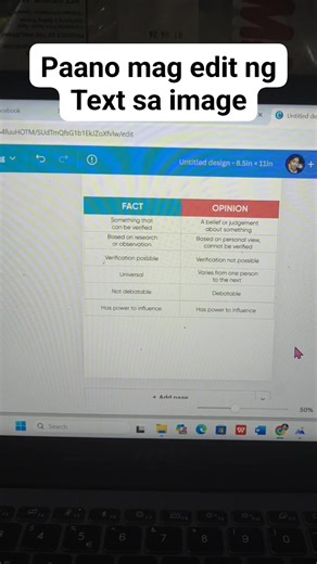 Step by step tutorial paano mag edit ng Text na nasa image or picture text 👍 #edit #pngfile #digitallife #tutorial #teacherBren #CanvaDesign | TeachBren TV