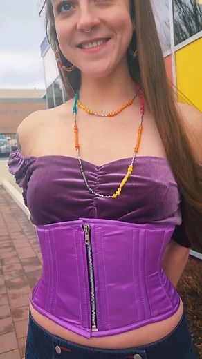 2.7K views · 57 reactions | Let your inner Y2K fashionista shine and rock those retro edges with confidence in this Limited Edition Lilac Satin Modern Curve Waspie Underbust Corset with Zipper: CS-301. Get your groove on and feel oh-so playful and fun while you waist train! | Orchard Corset | Facebook