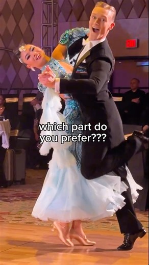 Parley Ford and Natalie Jolley on Instagram: "Our flirtatious Foxtrot✨ #ballroom #dance #smooth #foxtrot"