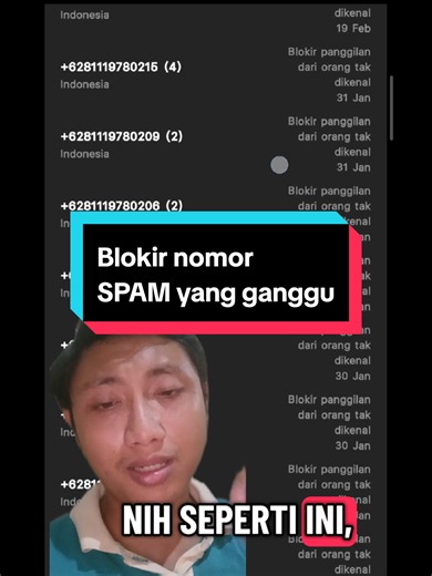 Cara blokir nomor spam yang mengganggu dan tidak dikenal. #spam #blokir #smartphone #hp #tips