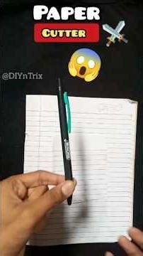 DIY Paper Cutter from Sharpener! 😱 #shorts #papercutter