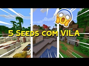 5 Seeds Com VILA Para O Minecraft 1.16!!!