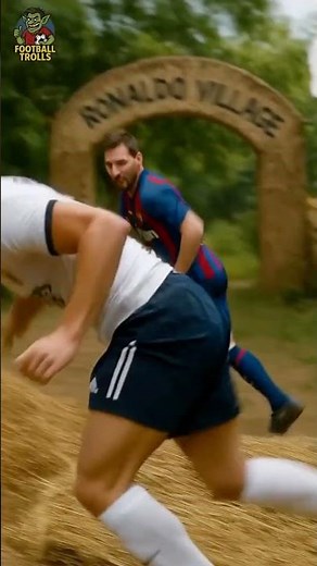 Funny Football Village 😂 | Gas Cylinder Comedy | #footballshorts #ronaldo #messi #shortsfeed