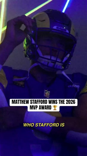 Matthew Stafford Wins 2026 NFL MVP Award