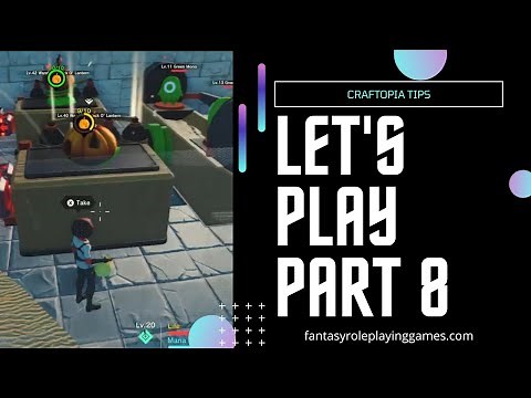 Craftopia - Beginners Playthrough Part 8 | Peach Farm and Jack-O-Lantern Farm