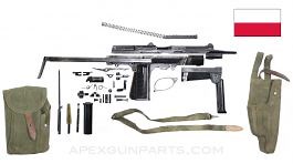 PM-63 RAK SMG Parts Kit, Matching Numbers, w/ Accessories, Polish, 9X18 Makarov *Very Good*