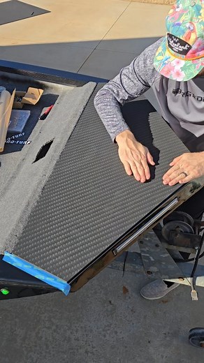 Something new from @hydroturf 👀 Carbon Fiber design routered EVA foam. #hydroturf | Brigade Boats