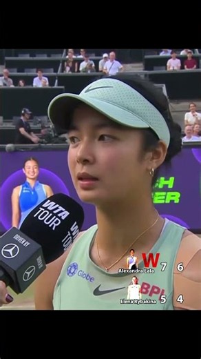 Alex Eala Post Fight Interview after beating Elena Rybakina | 2026 Berlin Open #braveralex