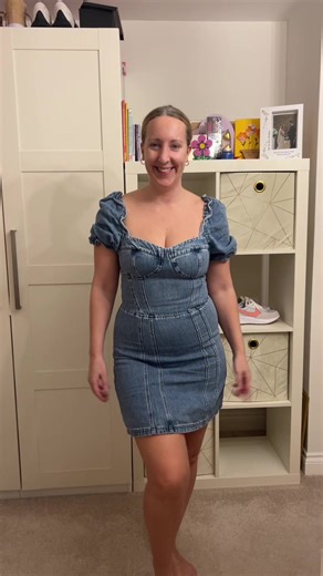 Recent charity shop try on #charity #tryon #transition #preloved #fyp