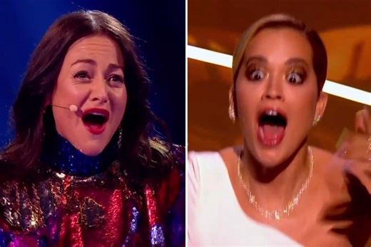 Rita Ora left open-mouthed at Firework unmasking as Doughnuts is finally revealed in The Masked Singer
