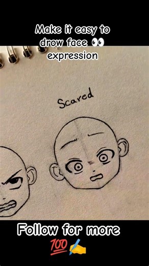 make it easy to drow face expression 🥵✍️💯👀 #pendrawing #artform