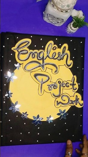 Assignment Cover Page Design/ Project Ideas ✨ #assignment #creative #shorts #trending #satisfying